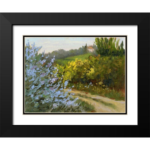 Rosemary by the Road Black Modern Wood Framed Art Print with Double Matting by Weber, Mary Jean