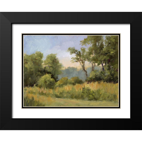 Grailville View Black Modern Wood Framed Art Print with Double Matting by Weber, Mary Jean
