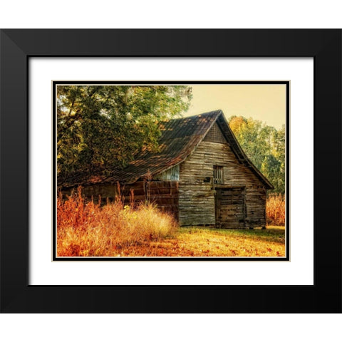 Barn Loft Memories Black Modern Wood Framed Art Print with Double Matting by Head, Danny