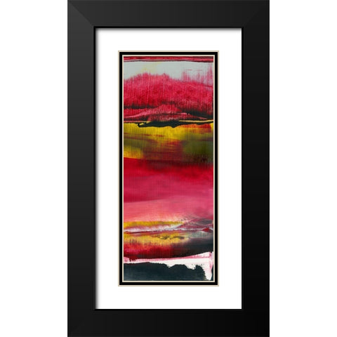 Magenta Solstice II Black Modern Wood Framed Art Print with Double Matting by Gordon, Sharon