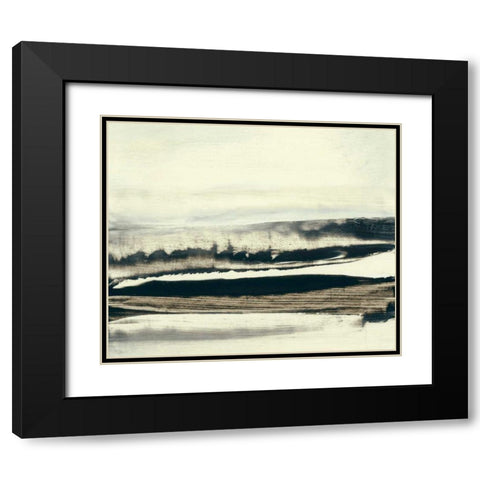 Winter I Black Modern Wood Framed Art Print with Double Matting by Gorden, Sharon