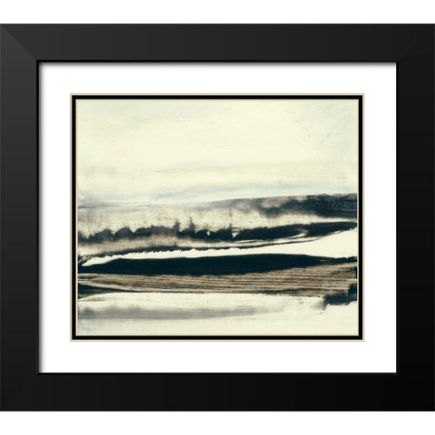Winter I Black Modern Wood Framed Art Print with Double Matting by Gorden, Sharon