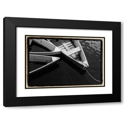 Dockside 3 Black Modern Wood Framed Art Print with Double Matting by DeNardo, Laura