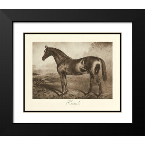 Hermit Black Modern Wood Framed Art Print with Double Matting by Hailey, Clarence