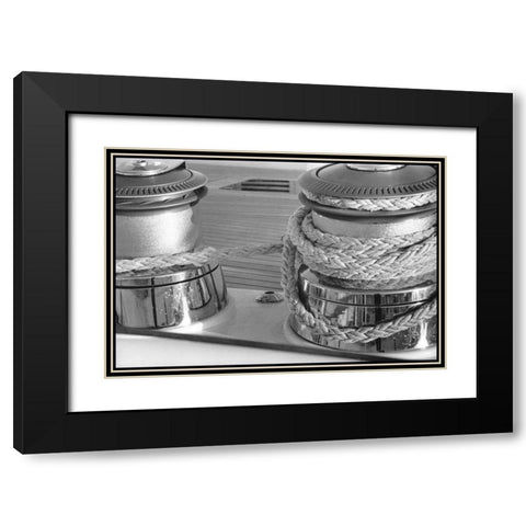 Rigged and Ready I Black Modern Wood Framed Art Print with Double Matting by DeNardo, Laura