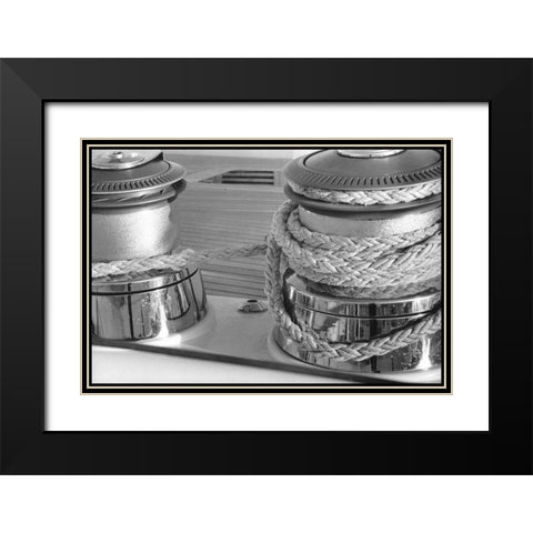 Rigged and Ready I Black Modern Wood Framed Art Print with Double Matting by DeNardo, Laura
