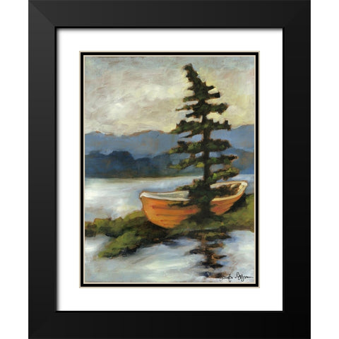 Maine Escape I Black Modern Wood Framed Art Print with Double Matting by Goldberger, Jennifer