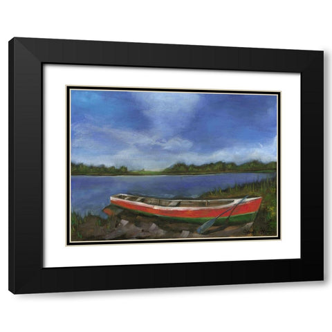 Maine Escape II Black Modern Wood Framed Art Print with Double Matting by Goldberger, Jennifer