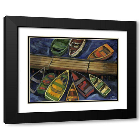 Maine Escape IV Black Modern Wood Framed Art Print with Double Matting by Goldberger, Jennifer