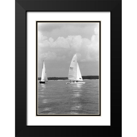 Ocean Breeze III Black Modern Wood Framed Art Print with Double Matting by DeNardo, Laura