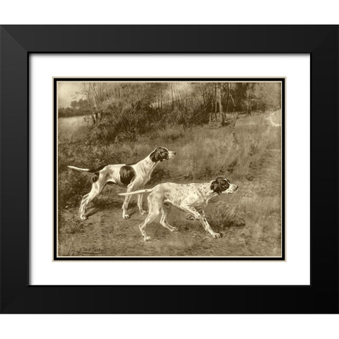 Rip Rap and Lad of Rush Black Modern Wood Framed Art Print with Double Matting by Osthaus, E.H.