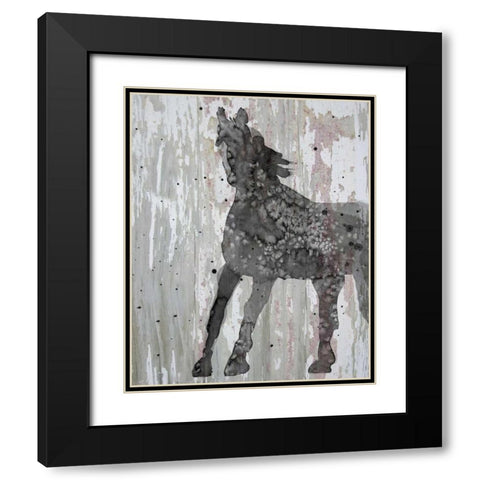 Unbridled II Black Modern Wood Framed Art Print with Double Matting by Ludwig, Alicia