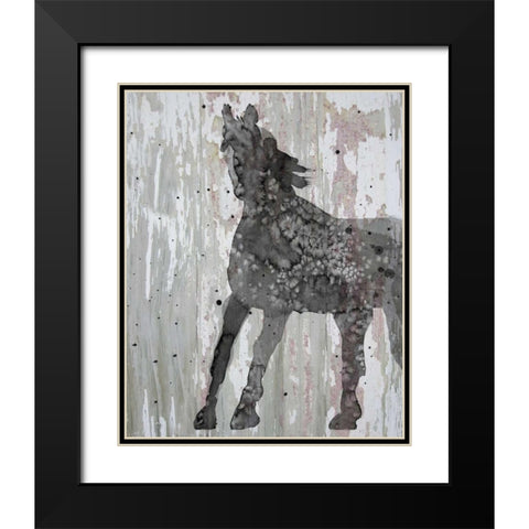 Unbridled II Black Modern Wood Framed Art Print with Double Matting by Ludwig, Alicia