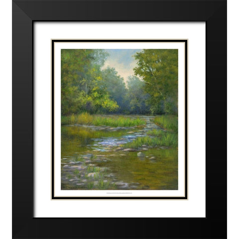 OBannon Creek Black Modern Wood Framed Art Print with Double Matting by Weber, Mary Jean
