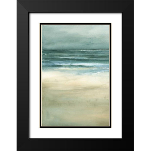 Tranquil Sea I Black Modern Wood Framed Art Print with Double Matting by Goldberger, Jennifer