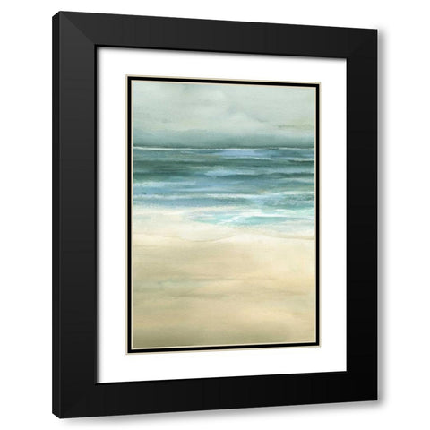 Tranquil Sea II Black Modern Wood Framed Art Print with Double Matting by Goldberger, Jennifer