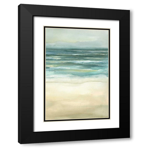 Tranquil Sea III Black Modern Wood Framed Art Print with Double Matting by Goldberger, Jennifer