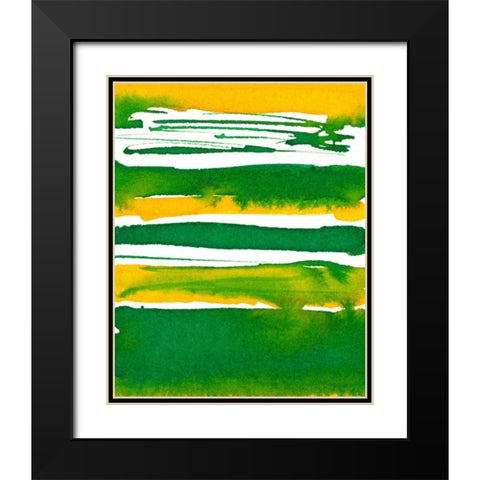 Saturated Spring II Black Modern Wood Framed Art Print with Double Matting by Stramel, Renee W.