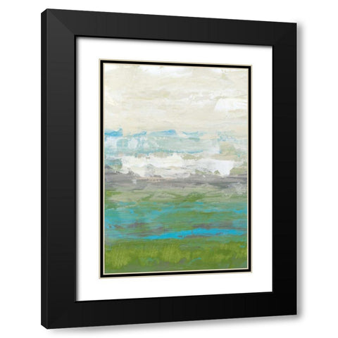 Heather Seas I Black Modern Wood Framed Art Print with Double Matting by Goldberger, Jennifer