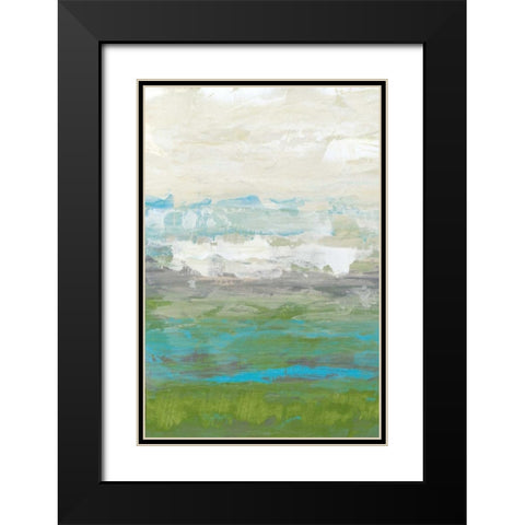 Heather Seas I Black Modern Wood Framed Art Print with Double Matting by Goldberger, Jennifer