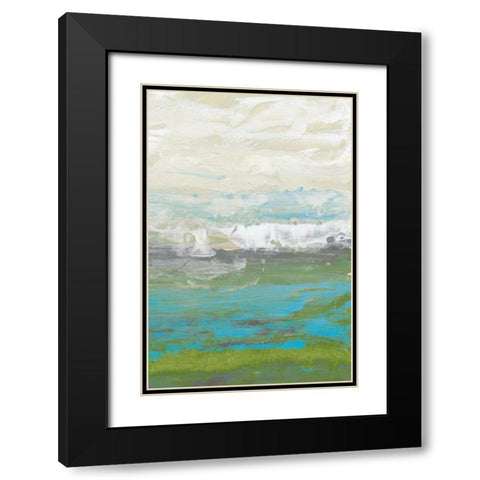 Heather Seas II Black Modern Wood Framed Art Print with Double Matting by Goldberger, Jennifer