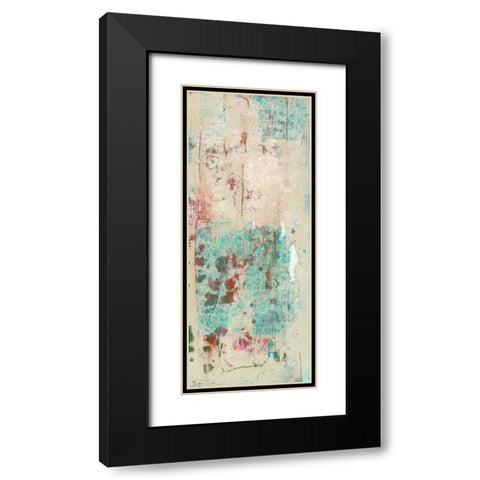 Layers Of Paint II Black Modern Wood Framed Art Print with Double Matting by Goldberger, Jennifer