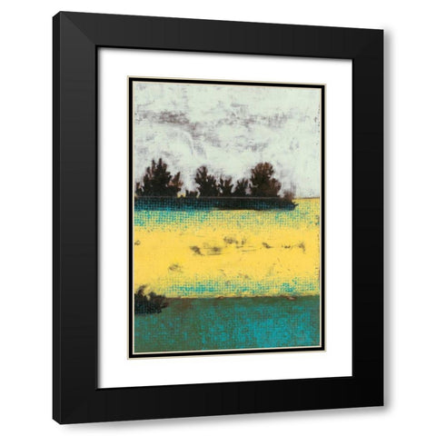 Hedges II Black Modern Wood Framed Art Print with Double Matting by Goldberger, Jennifer