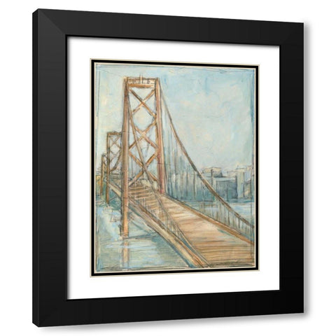 Metropolitan Bridge I Black Modern Wood Framed Art Print with Double Matting by Harper, Ethan