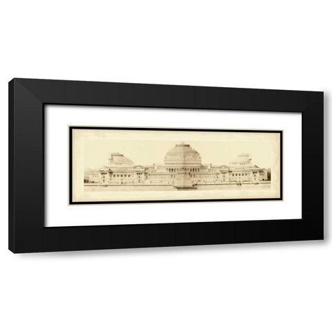Les Grand Prix de Rome I Black Modern Wood Framed Art Print with Double Matting by Le Deley