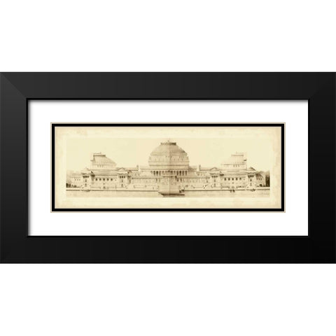 Les Grand Prix de Rome I Black Modern Wood Framed Art Print with Double Matting by Le Deley