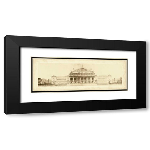 Les Grand Prix de Rome II Black Modern Wood Framed Art Print with Double Matting by Le Deley