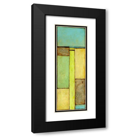 Stained Glass Window V Black Modern Wood Framed Art Print with Double Matting by Goldberger, Jennifer