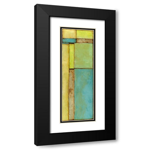 Stained Glass Window VI Black Modern Wood Framed Art Print with Double Matting by Goldberger, Jennifer