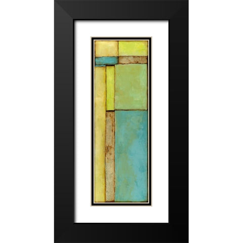 Stained Glass Window VI Black Modern Wood Framed Art Print with Double Matting by Goldberger, Jennifer