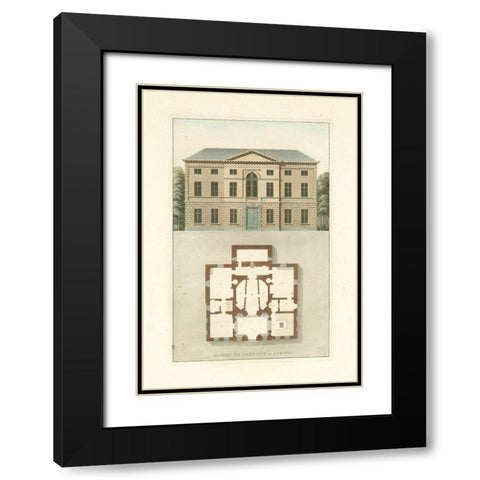 Architectural Detail I Black Modern Wood Framed Art Print with Double Matting by Vision Studio
