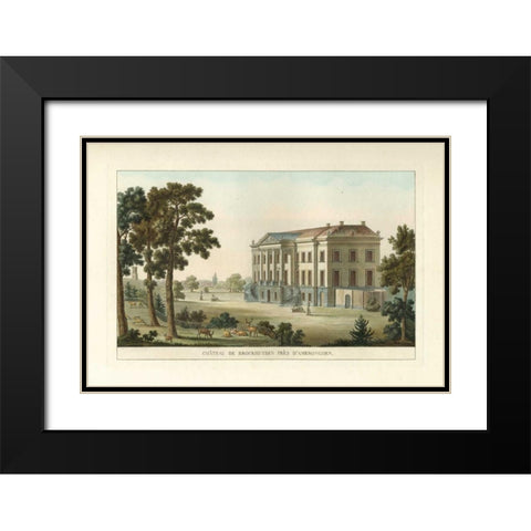 Architectural Rendering II Black Modern Wood Framed Art Print with Double Matting by Vision Studio