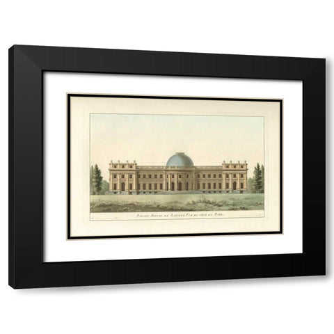 Architectural Rendering III Black Modern Wood Framed Art Print with Double Matting by Vision Studio