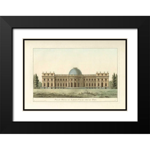 Architectural Rendering III Black Modern Wood Framed Art Print with Double Matting by Vision Studio