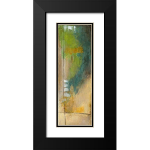 Four Corners V Black Modern Wood Framed Art Print with Double Matting by Goldberger, Jennifer