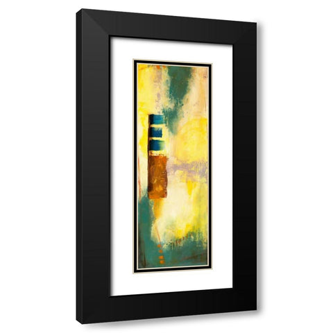 Aquamarine Aura VI Black Modern Wood Framed Art Print with Double Matting by Goldberger, Jennifer