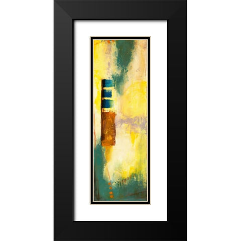 Aquamarine Aura VI Black Modern Wood Framed Art Print with Double Matting by Goldberger, Jennifer