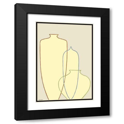 Linear Vessels IV Black Modern Wood Framed Art Print with Double Matting by Lam, Vanna