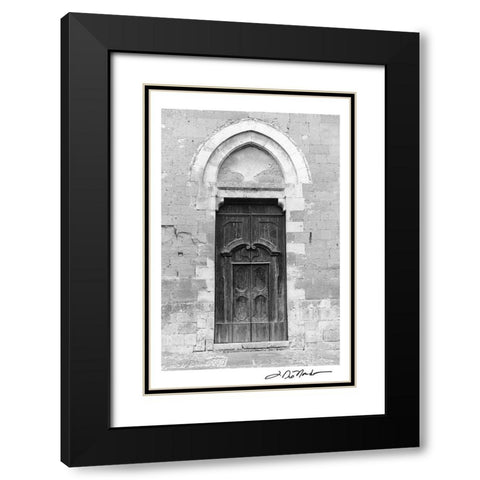 Sanctuary Black Modern Wood Framed Art Print with Double Matting by DeNardo, Laura