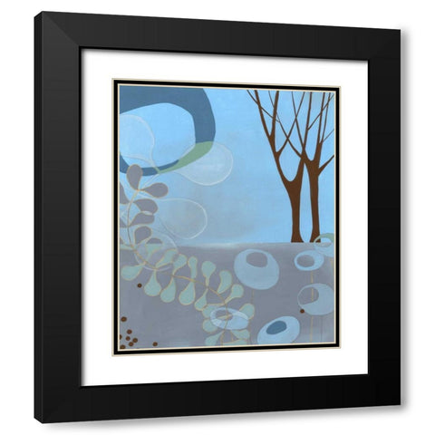 Olio I Black Modern Wood Framed Art Print with Double Matting by Vess, June Erica