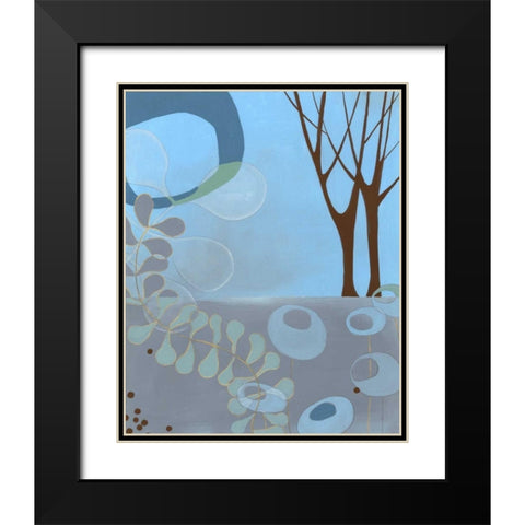 Olio I Black Modern Wood Framed Art Print with Double Matting by Vess, June Erica