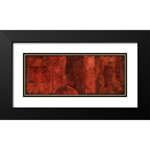 Scarlet Serendipity II Black Modern Wood Framed Art Print with Double Matting by Slocum, Nancy