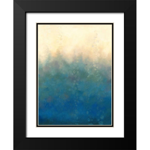 Sea and Sky II Black Modern Wood Framed Art Print with Double Matting by Zarris, Chariklia