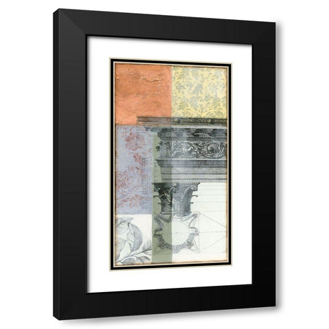 Neo Victorian Collage III Black Modern Wood Framed Art Print with Double Matting by Goldberger, Jennifer