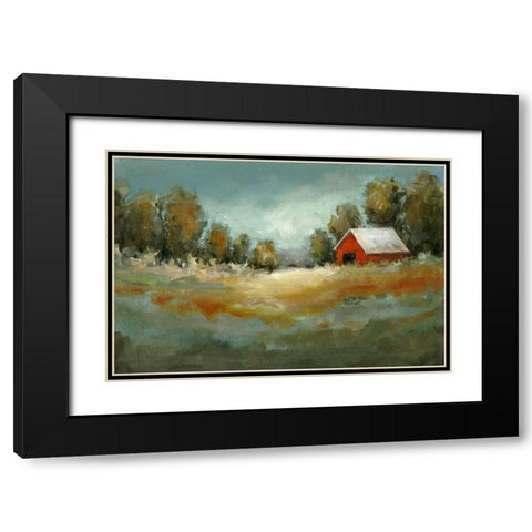 Waiting for the Rain Black Modern Wood Framed Art Print with Double Matting by Long, Christina
