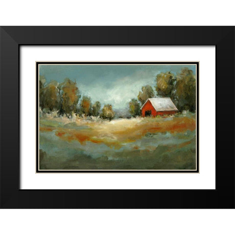 Waiting for the Rain Black Modern Wood Framed Art Print with Double Matting by Long, Christina
